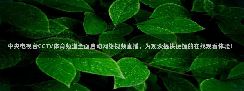 jrs直播低调看直播nba：中央电视台CCTV体育频道全面启动网络视频直播，为观众提供便捷的在线观看体验！
